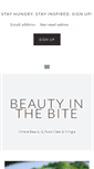 Mobile Screenshot of beautyinthebite.com